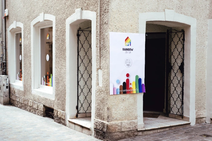 Rainbow center Outside