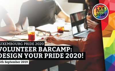 [:en]15.09.2019 1st Volunteer Barcamp for the LXB Pride 2020[:de] 15.09.2019 1. Freiwilligen Barcamp für den LXB Pride 2020[:fr] 15.09.2019 1er Barcamp des bénévoles de la LXB Pride 2020[:lu] 15.09.2019 1. Volontär Barcamp fir den LXB Pride 2020[:]